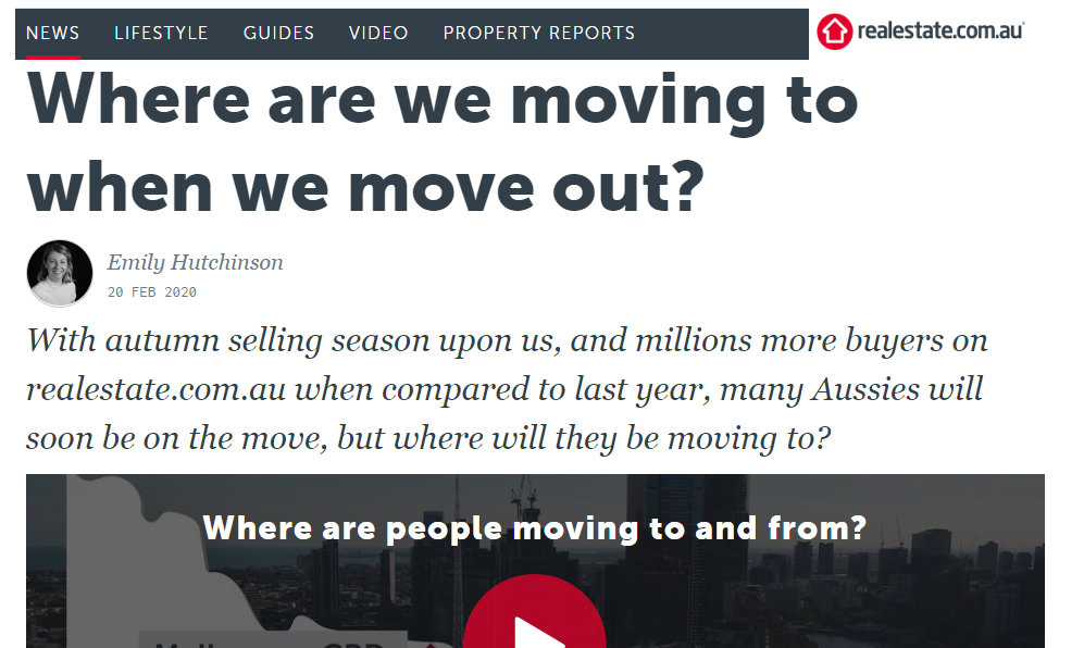 Where Aussies move to